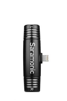 Saramonic SPMIC510 DI ไมโครโฟน Plug and Play Condenser ที่รับเสียงแบบ Stereo สำหรับ โทรศัพท์มือถือระบบ Apple iOS ช่องเสียบแบบ Lightning
