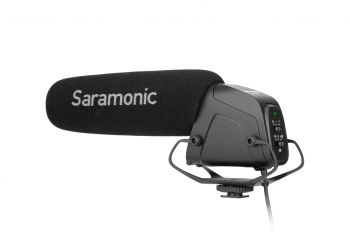 Saramonic SR-VM4 ไมโครโฟนช็อตกันติดหัวกล้องไมค์คอนเดนเซอร์แบบซุปเปอร์คาร์ดิออยด์