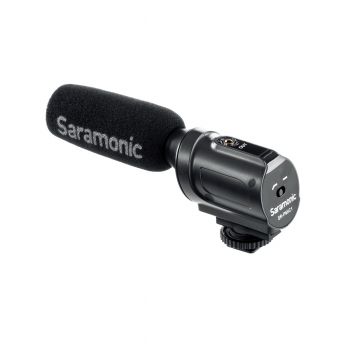 Saramonic SR-PMIC1 ไมโครโฟนช็อตกันติดหัวกล้องไมค์คอนเดนเซอร์โมโนรับเสียงเป็นแบบซุปเปอร์คาร์ดิออยด์